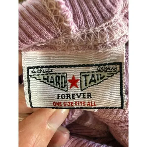 HARD TAIL Women's Pre-Shrunk Cotton Hooded Sleeveless Midi Dress Pink One Size - Picture 3 of 7